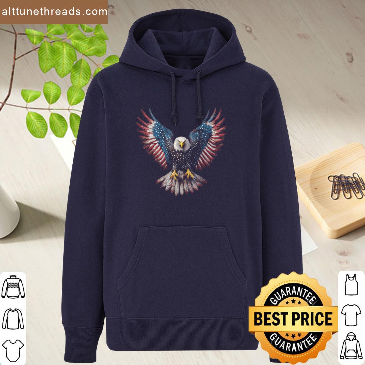American Flag Bald Eagle 4th Of July Usa Patriotic Men Women Shirt