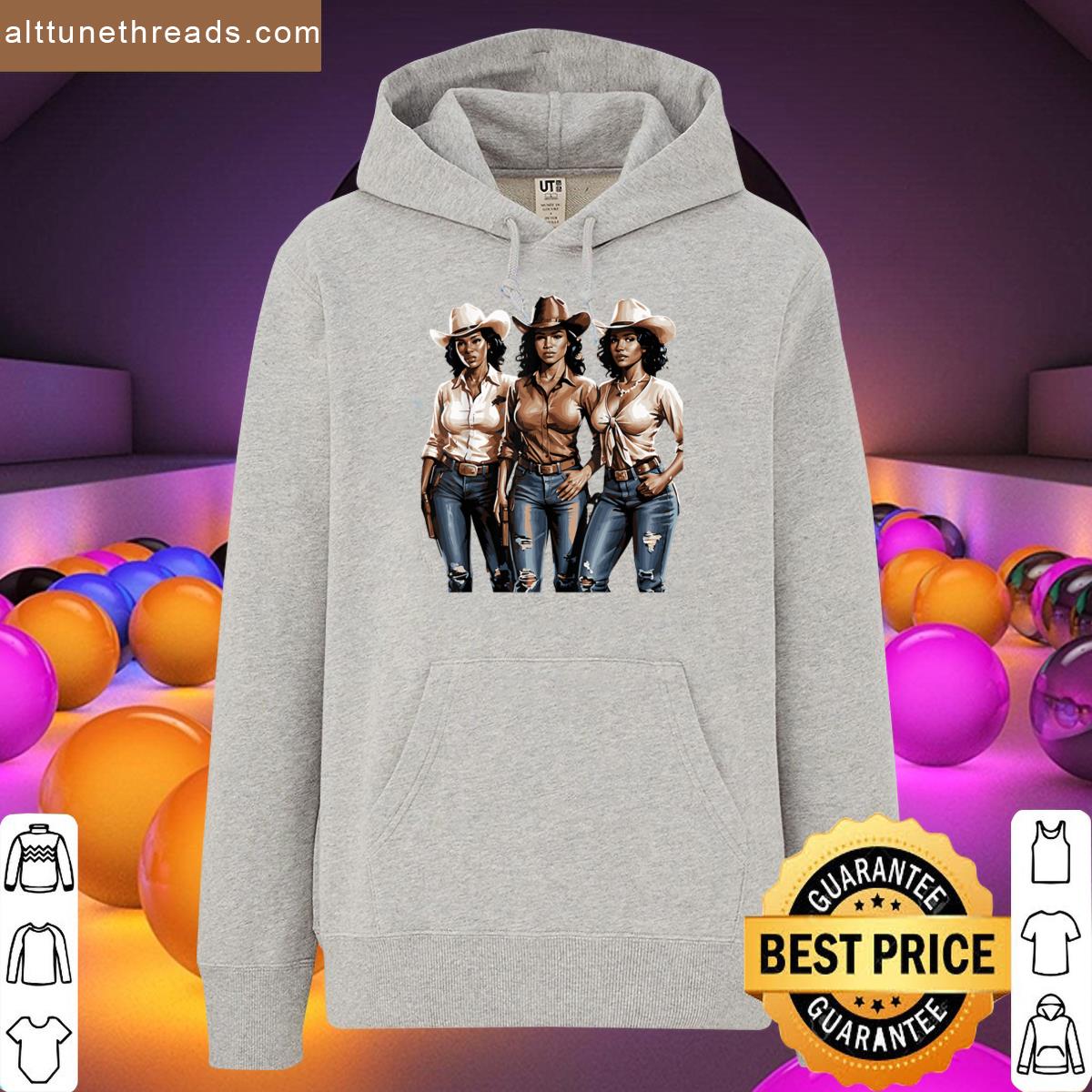 Black Cowgirl Western Women Black History Juneteenth Girls Shirt