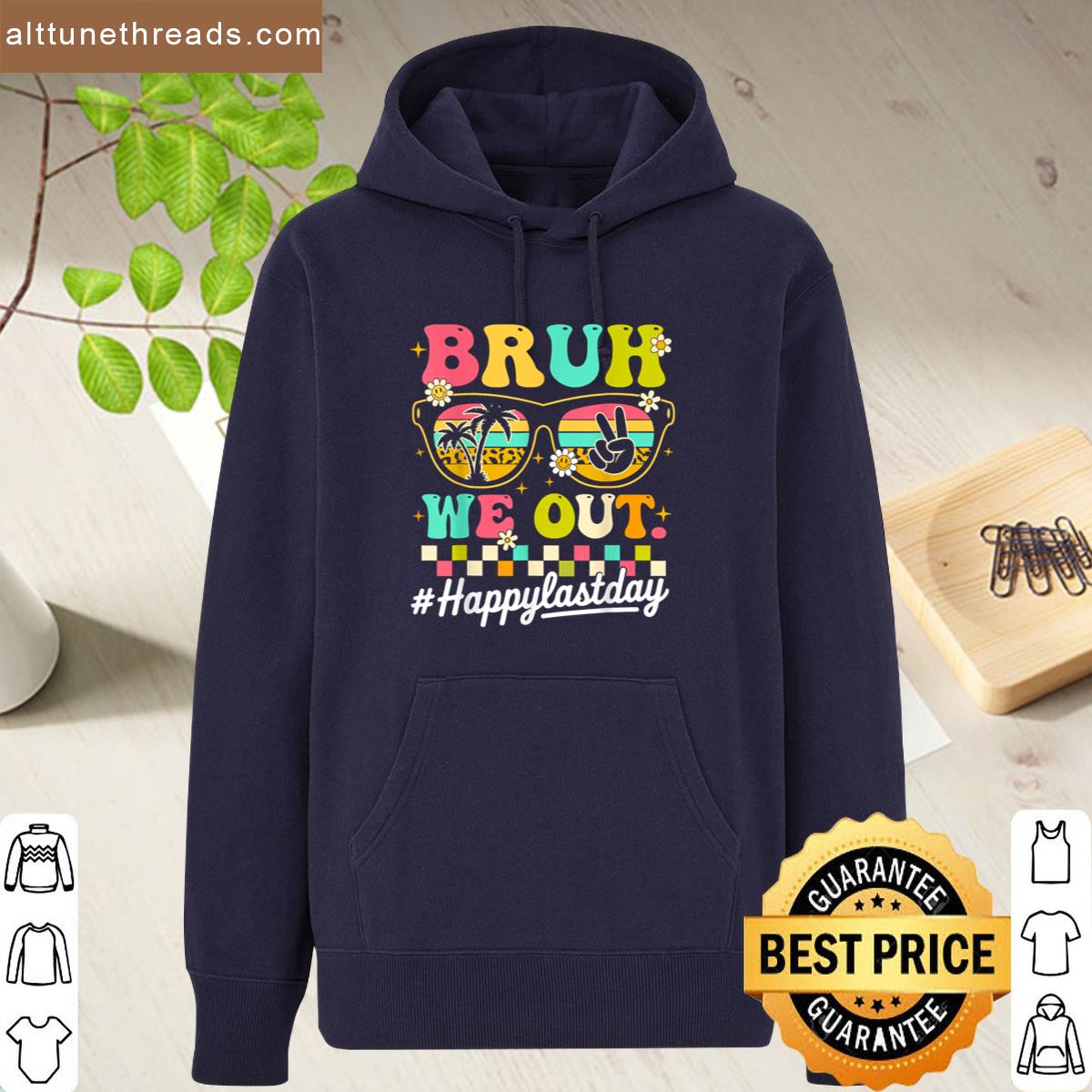 Bruh We Out Teachers Happy Last Day Of School Groovy Shirt