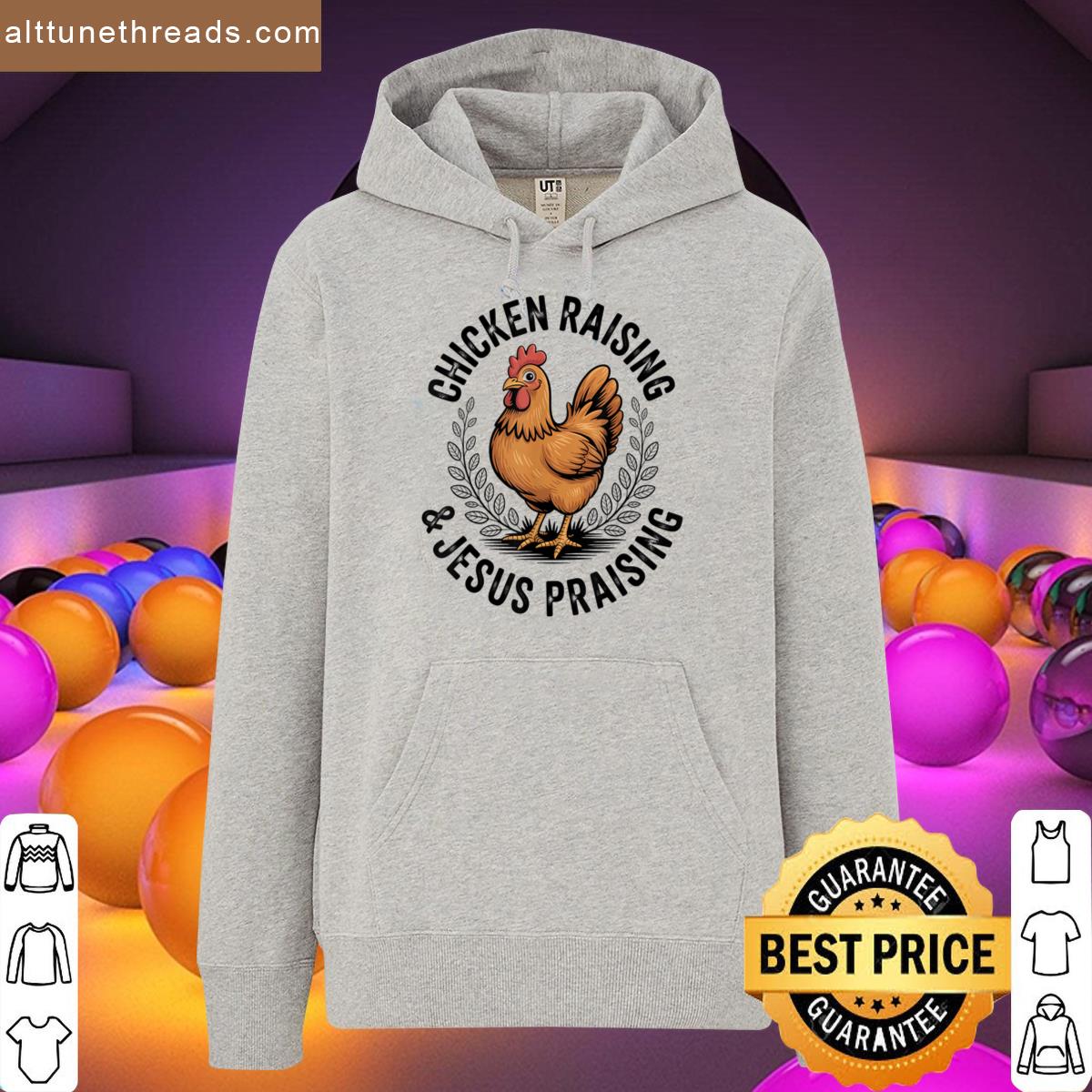 Chicken Raising Jesus Praising Men Women Shirt