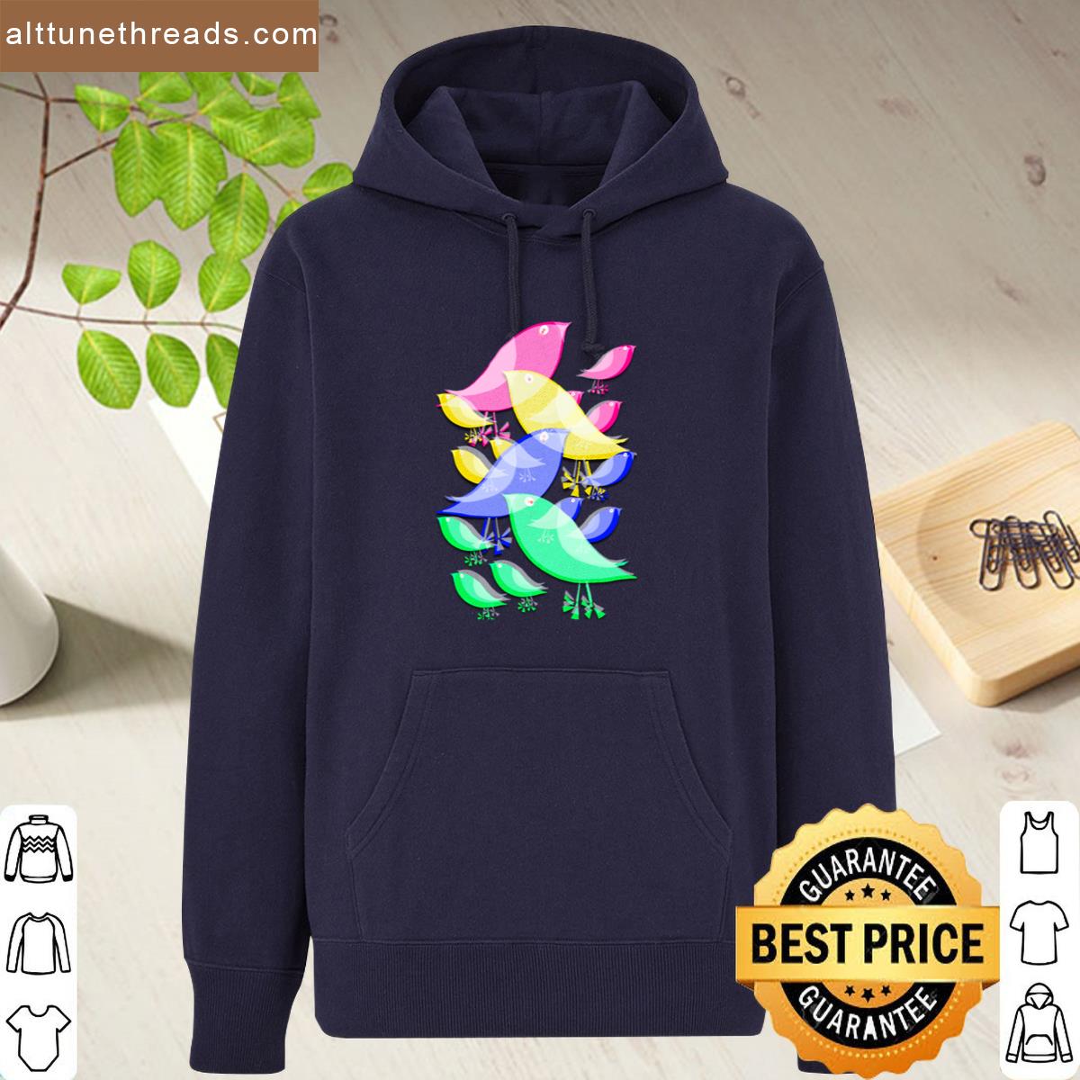 Colorful Birds Pop Art Illustration Shirt