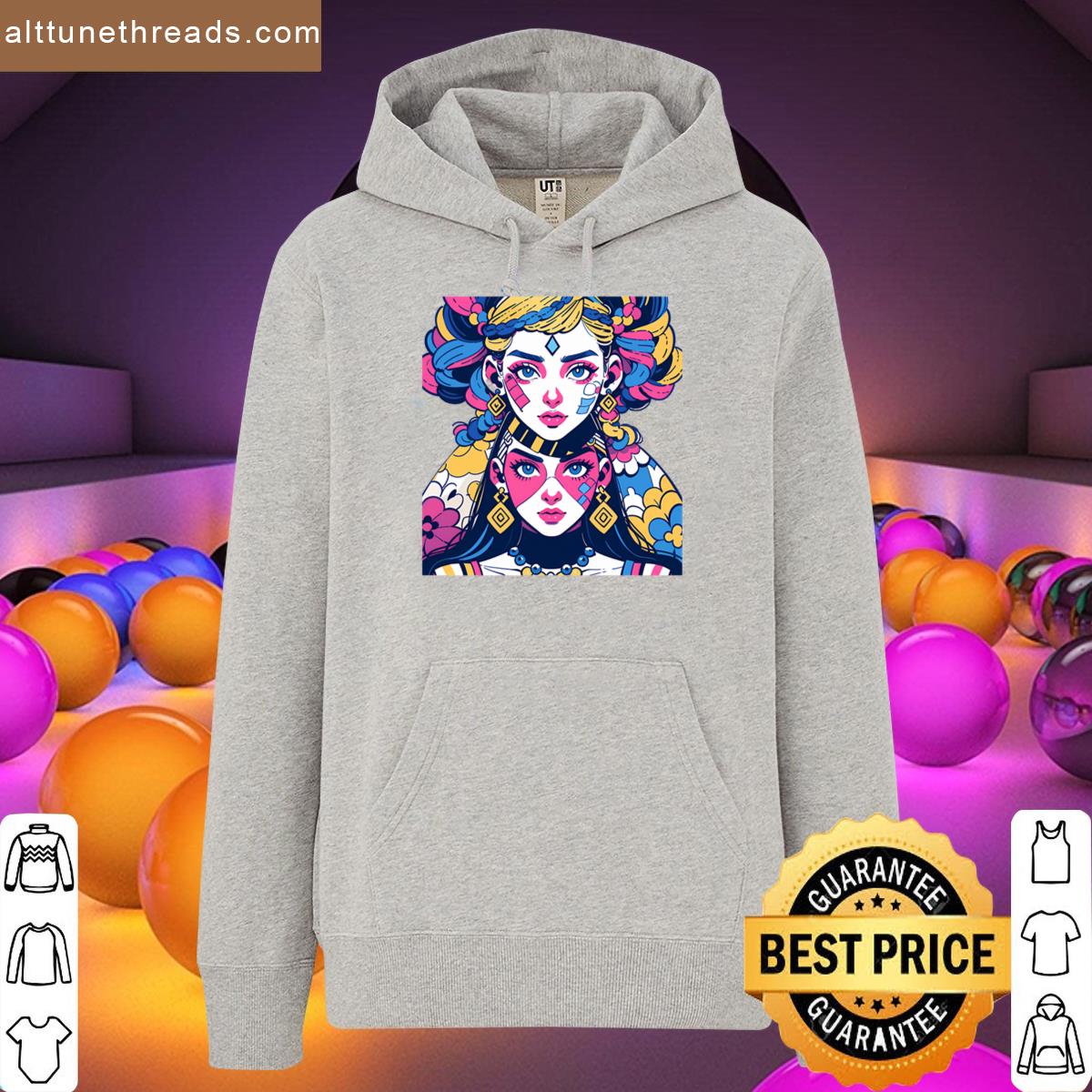 Colorful Girls Animated Vibrant Characters Celebration Style Diversity Shirt