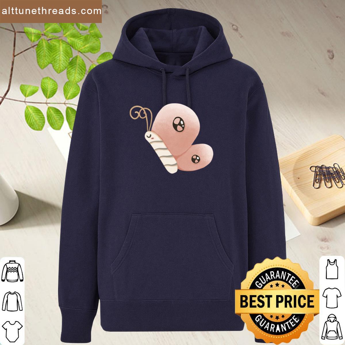 Cute Kawaii Pink Butterfly Cartoon – Adorable Butterfly Illustration Shirt