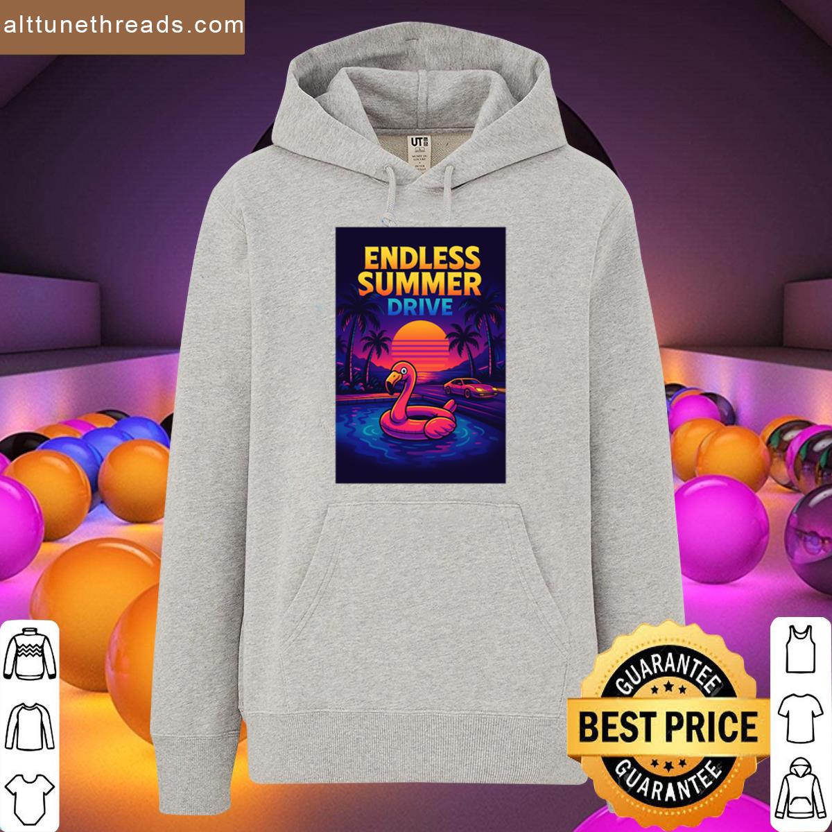 Endless Summer Drive – Retro Car Road Trip Art Shirt