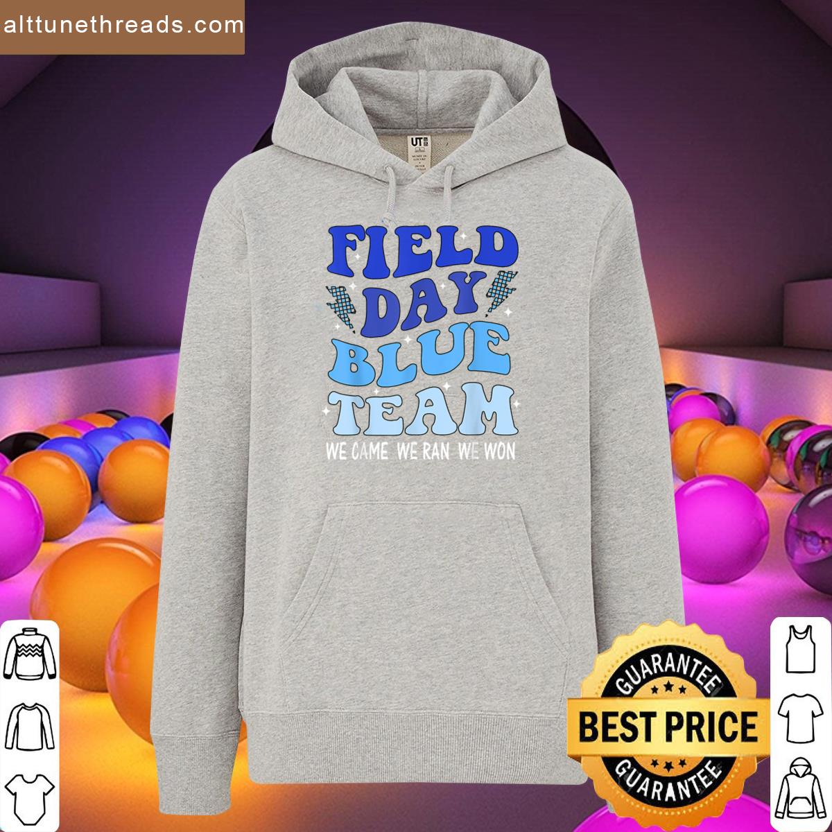Field Day Blue Team We Came We Ran We Won Field Day Games Shirt
