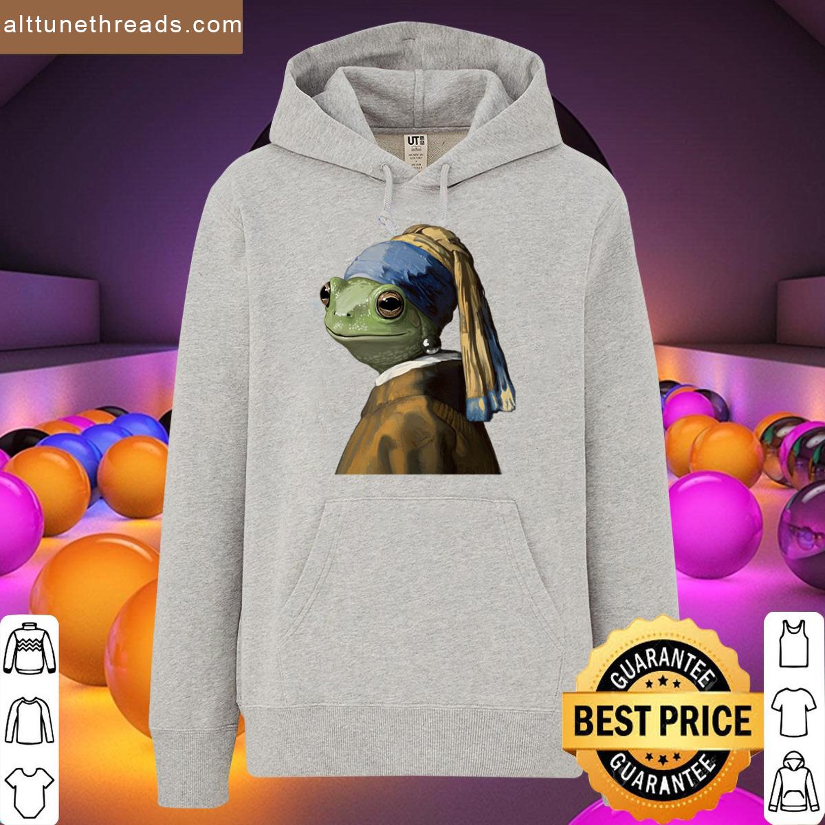 Frog With A Pearl Earring Art Parody Shirt