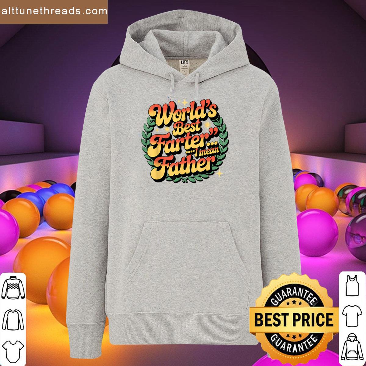 Funny Fathers Day Worlds Best Farter I Mean Father Shirt
