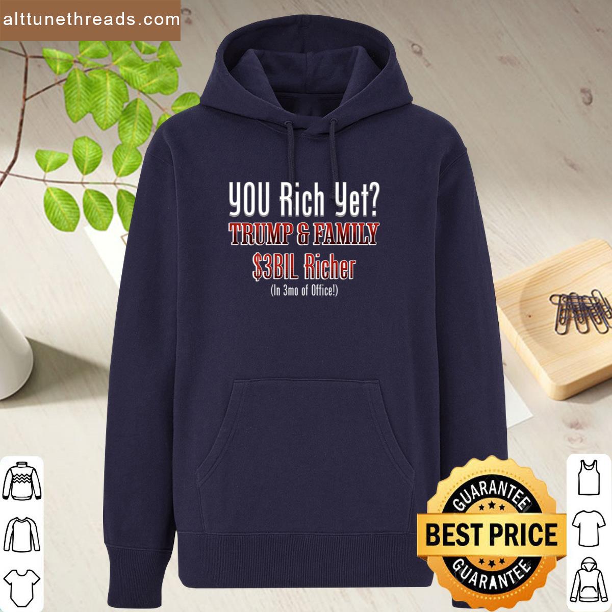 Funny Political Corrupt Trump Gets Richer In Office Not Us Shirt