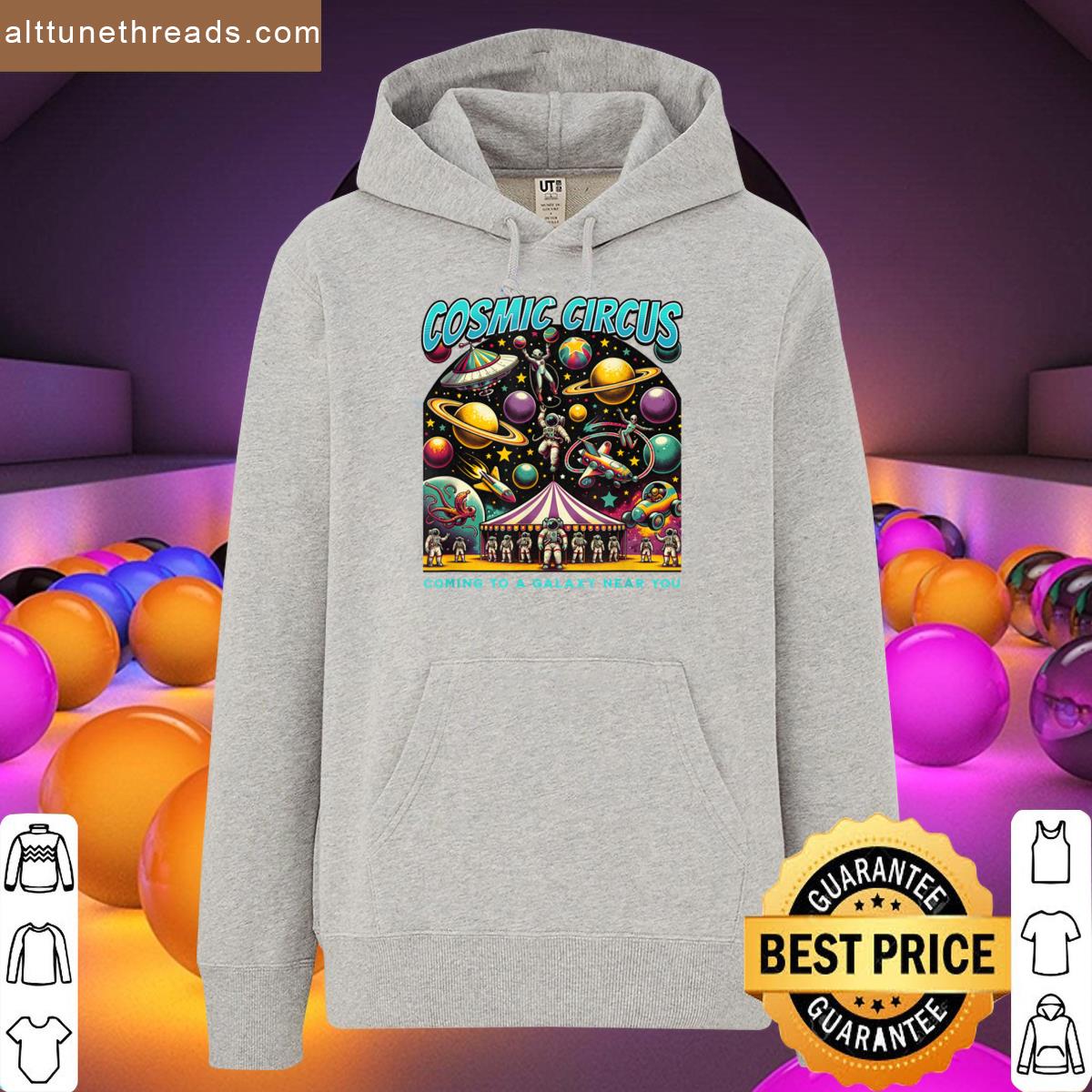 Funny Retro Cosmic Circus Astronaut Outer Space Galaxy Shirt