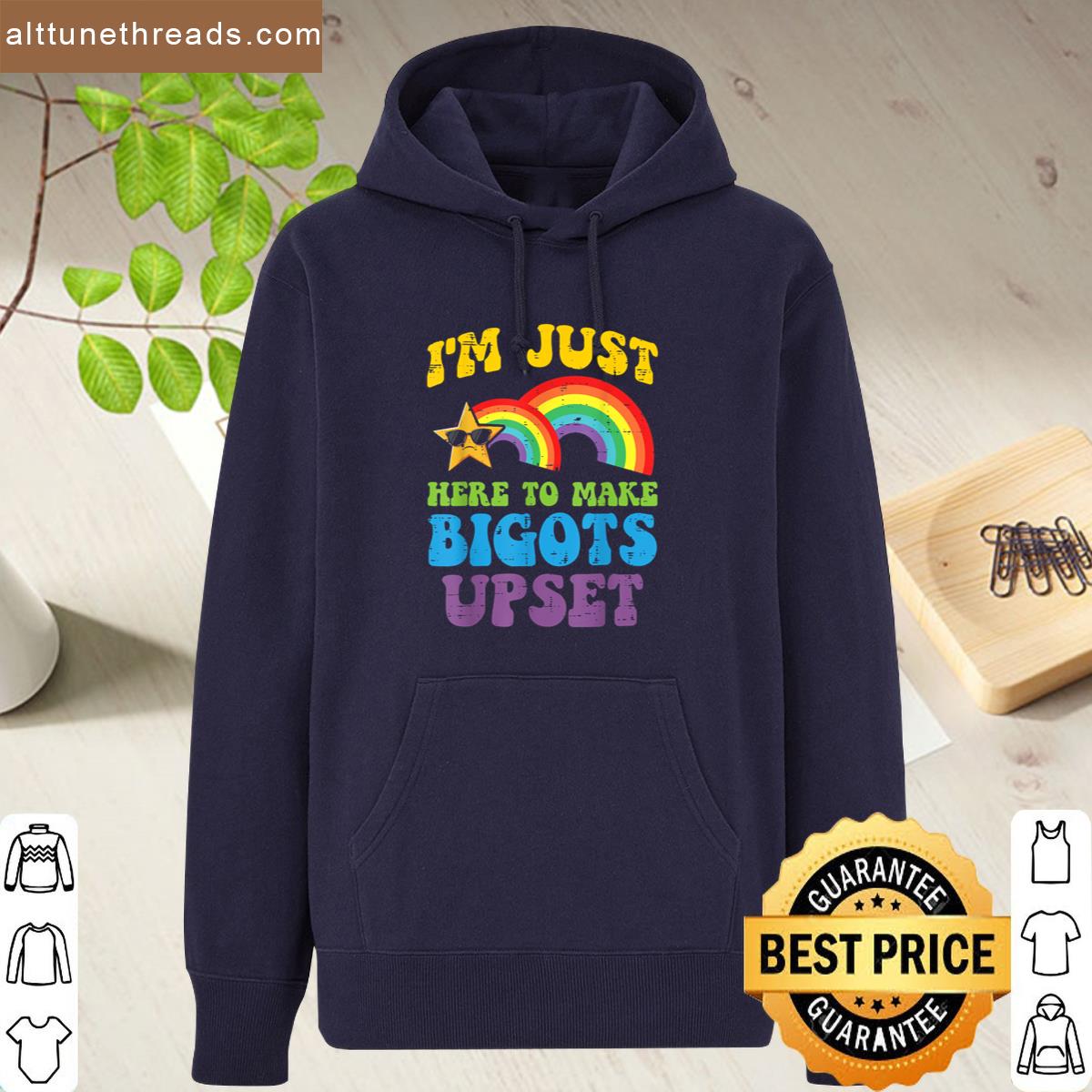 Gay Pride Month Here To Upset Funny Lgbtq Ally Men Women Shirt