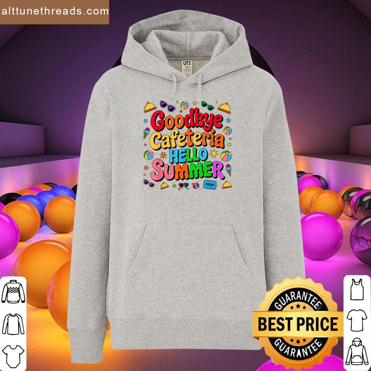 Goodbye Cafeteria Hello Summer Lunch Lady Last Day Of School Shirt