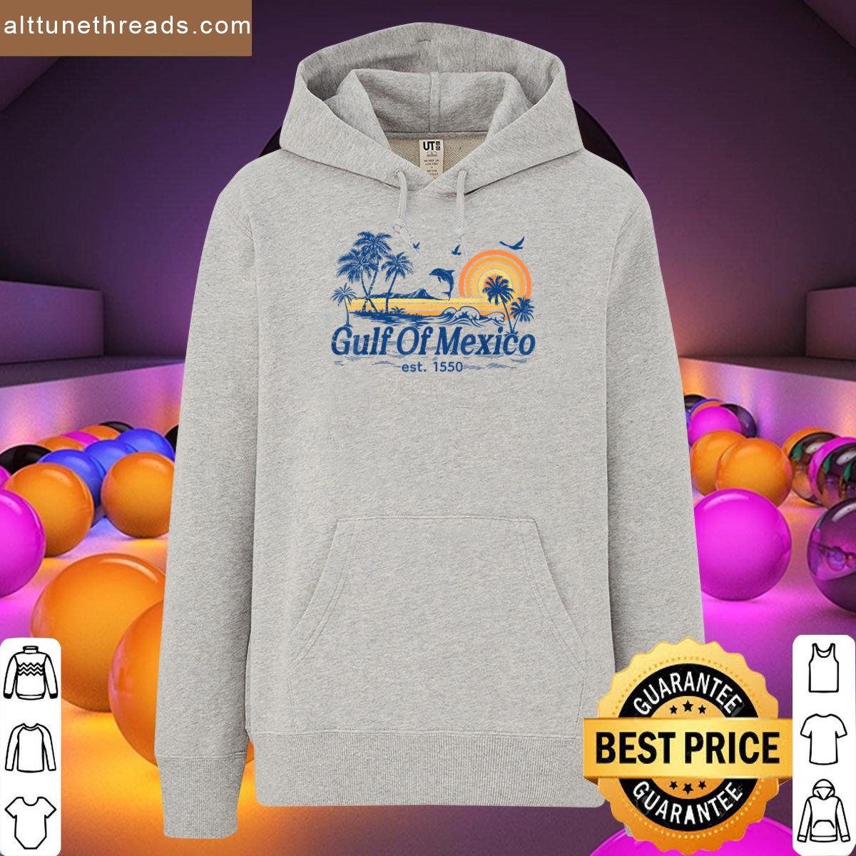 Gulf Of Mexico Women Est 1550 Retro Vintage Beach Shirt