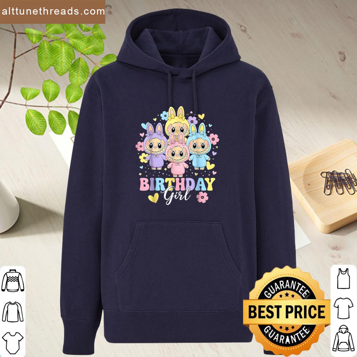 Happy Birthday Girls Kids Teens Labubu Bday Shirt