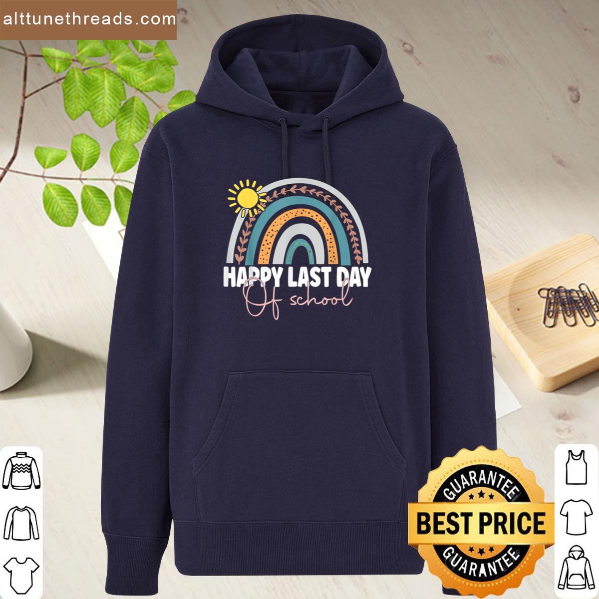 Happy Last Day Of School Teacher Student Graduation Rainbow Shirt