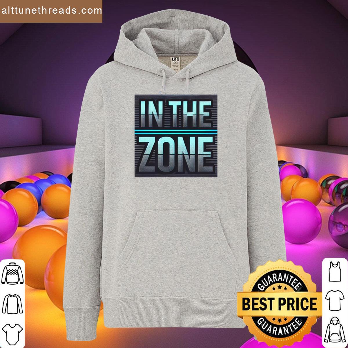 In The Zone Black And Blue Desing Shirt