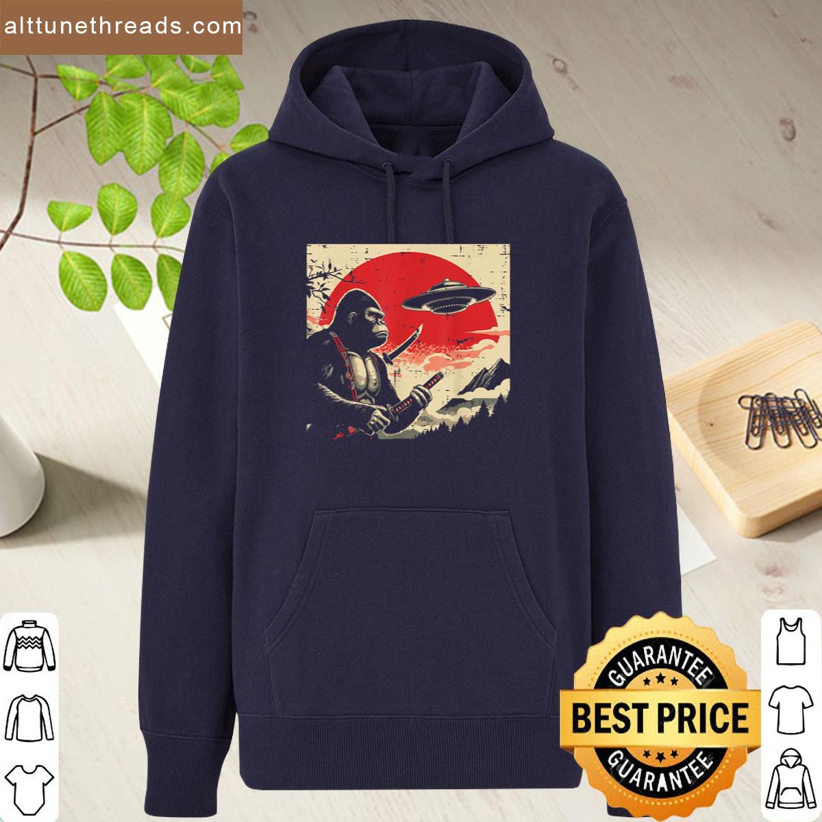 Japanese Bigfoot Samurai Ufo Vintage Sasquatch Men Women Kid Shirt