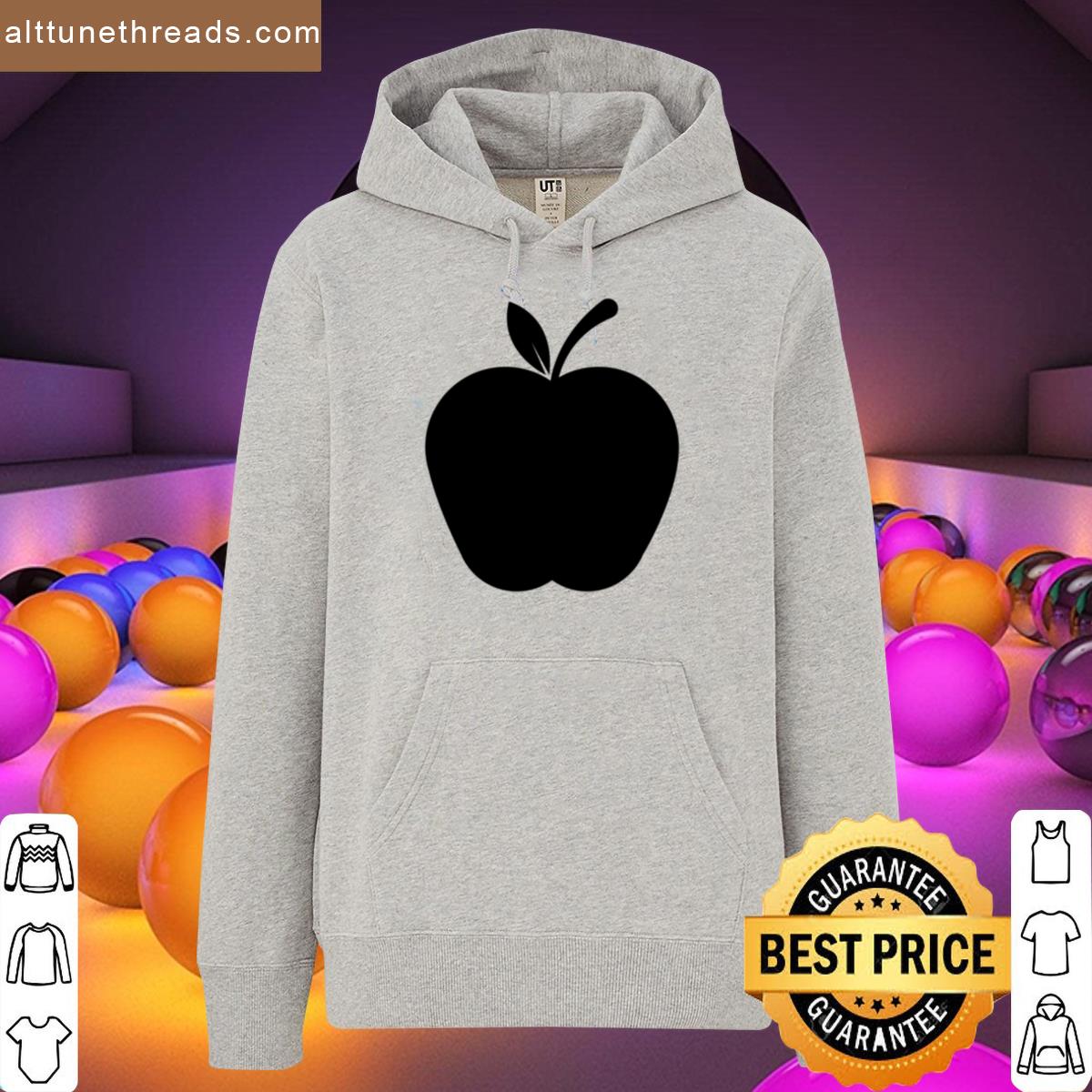 Just An Apple With A Black Color Fruit Lover Shirt