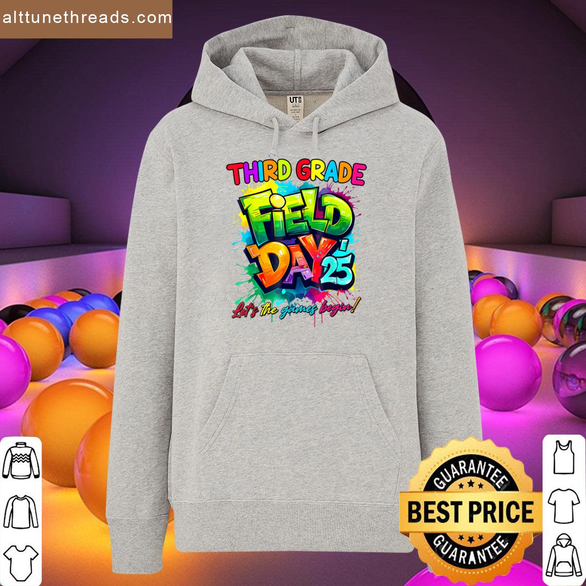 Let The Games Begin 3rd Third Grade Field Day Teacher Kids Shirt