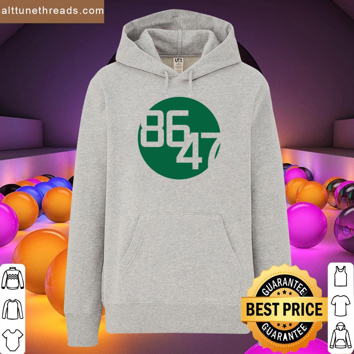 8647 Dark Green Dot Shirt