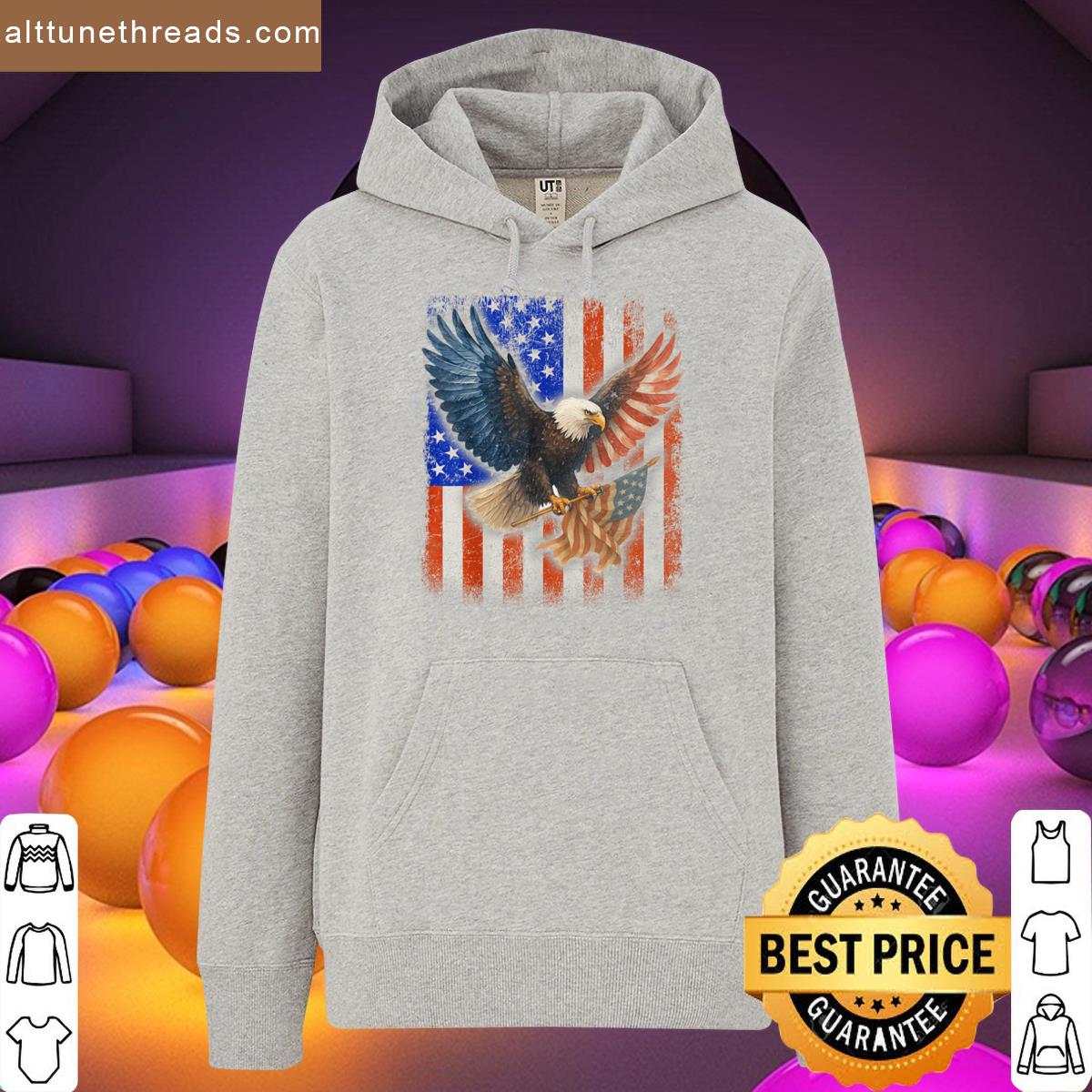 American Flag Bald Eagle Patriotic Eagle 4th Of July Usa Shirt