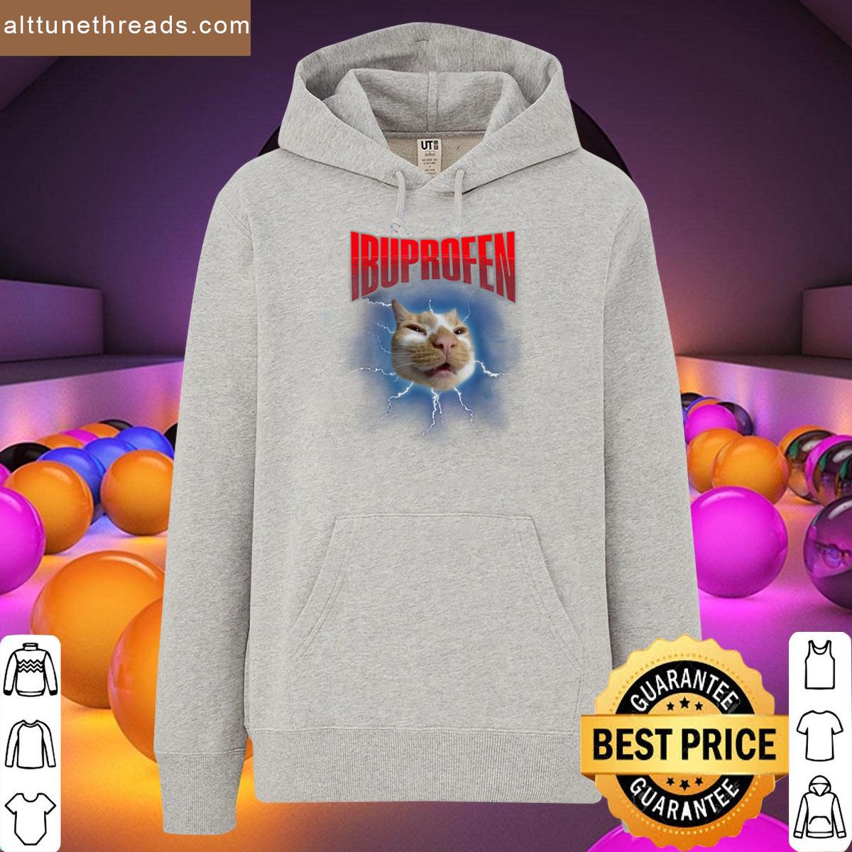 Funny Ibuprofen Cat Hilarious Cat Meme Women Men Kids Shirt
