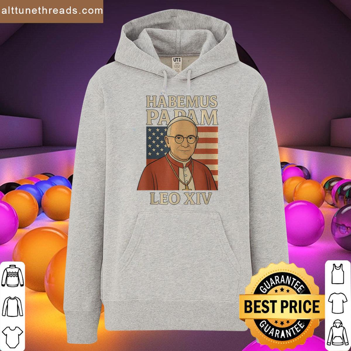 Habemus Papam Pope Leo Xiv American Flag Shirt