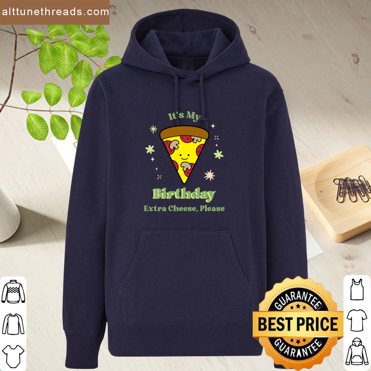 Its My Birthday Extra Cheese Please Kids Pizza Party Oversized Shirt