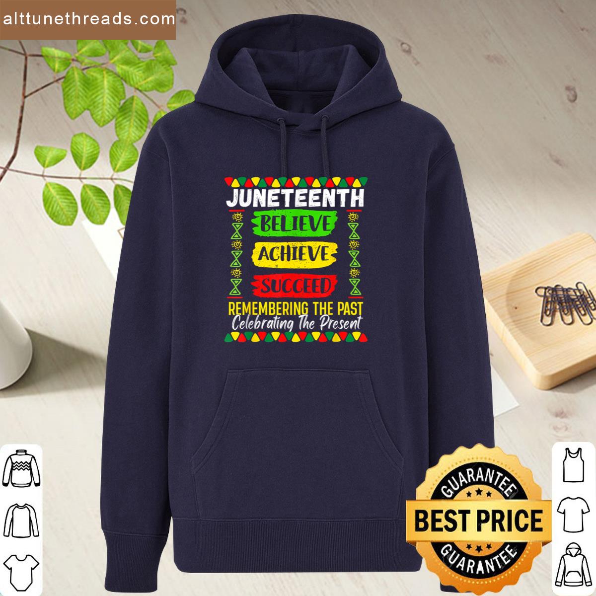 Juneteenth Believe Achieve Succeed Melanin African 1865 Shirt