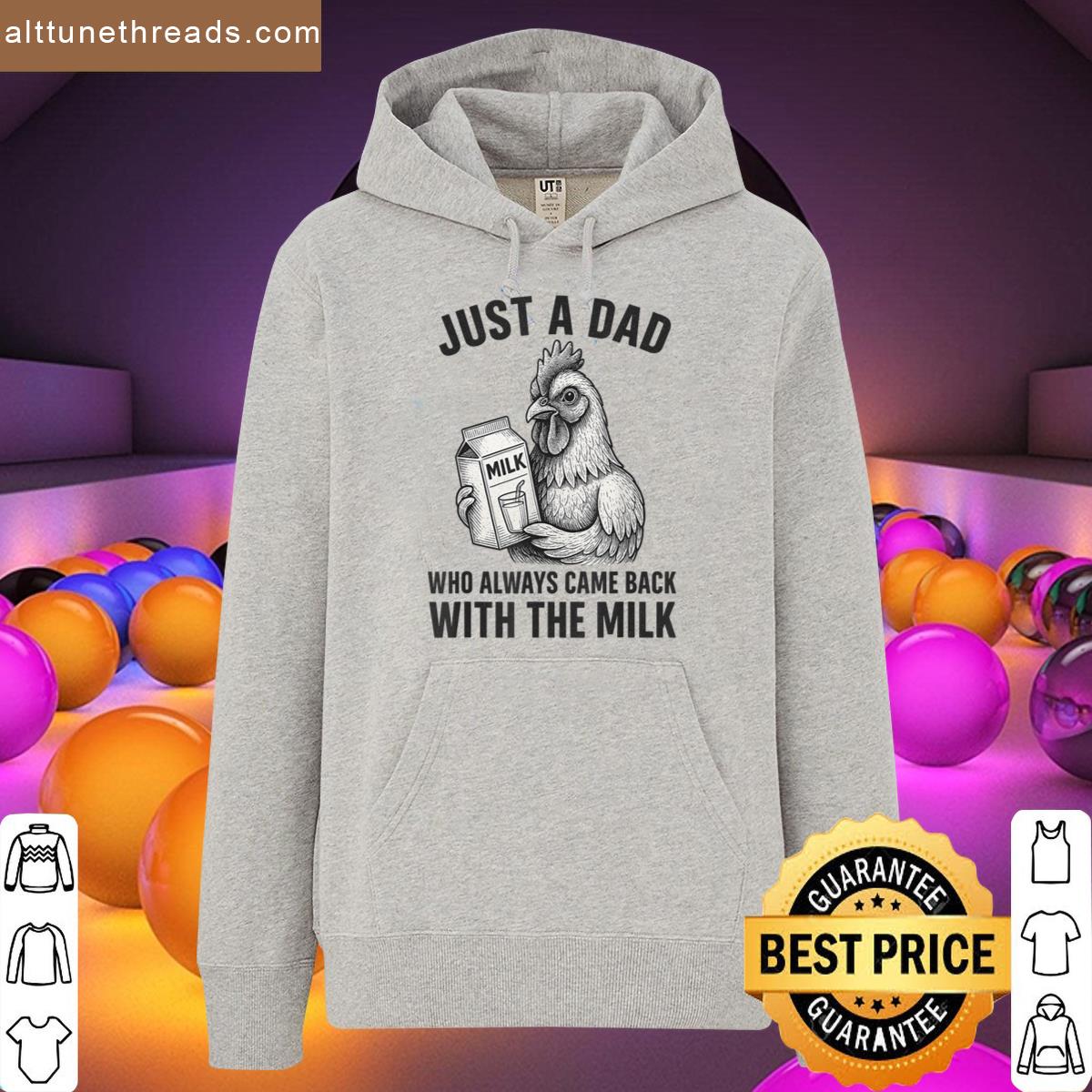 Just A Dad Who Always Came Back Fathers Day Dad Funny Men Shirt