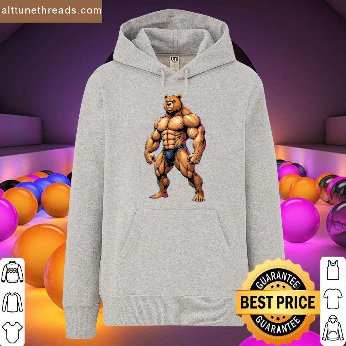 Leather Bear Flexing Leather Bear Muscle Daddy Pride Shirt