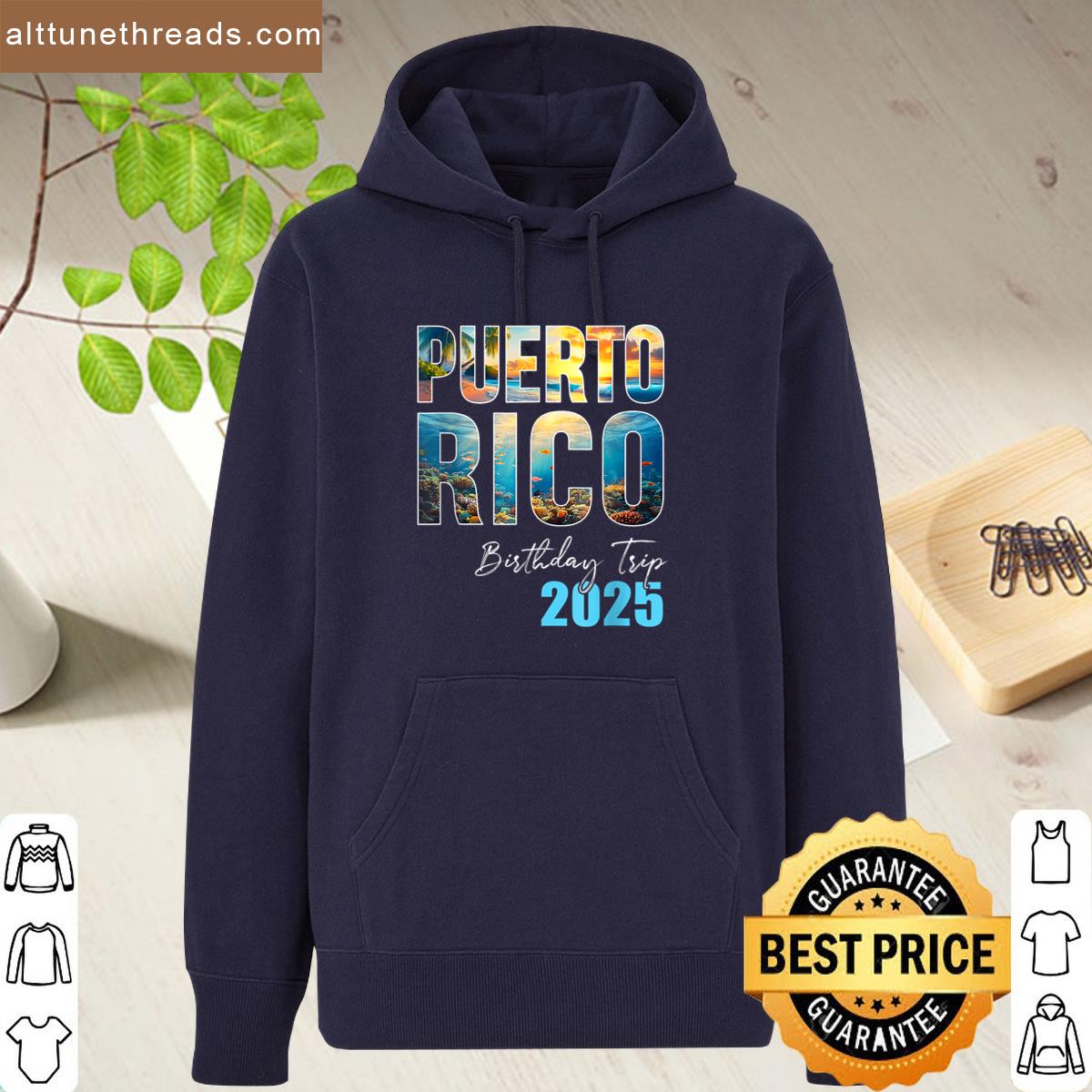 Puerto Rico Birthday Trip 2025 Vacation Party Crew Cruise Shirt