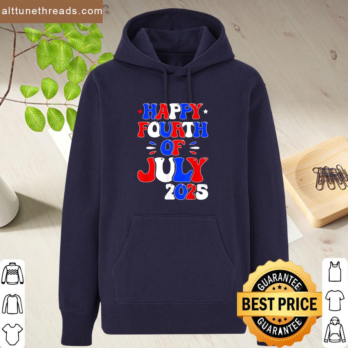 Retro Happy 4th Of July 2025 Fourth Of July For Men Women Shirt