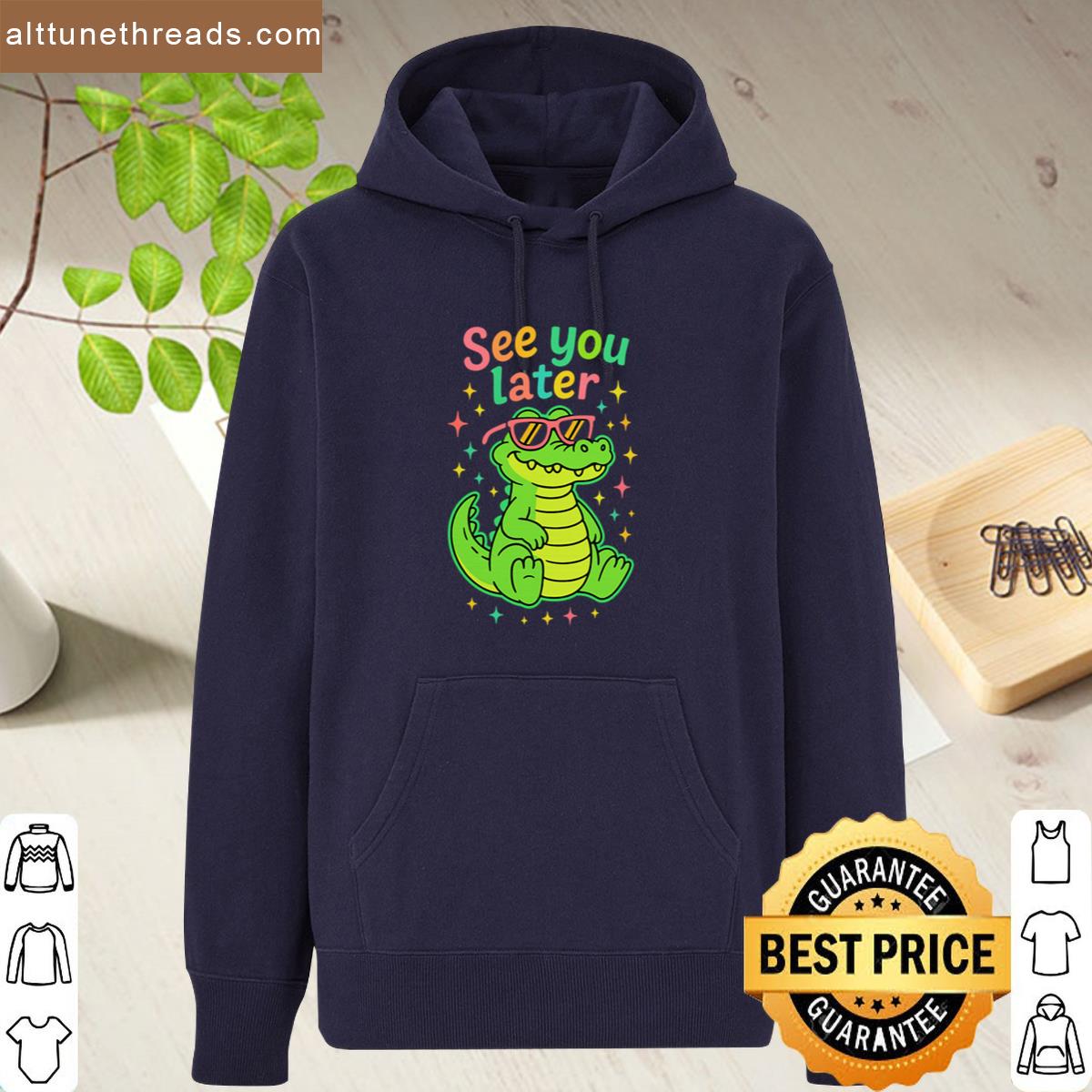 See You Later Alligator Cute Retro Animal Shirt