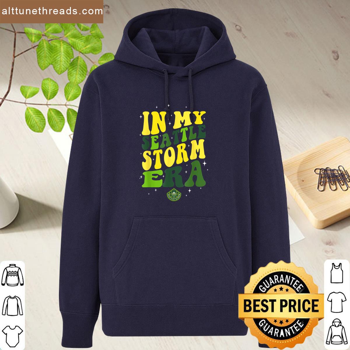 Wnba In My Seattle Storm Era Retro Wave Logo Shirt