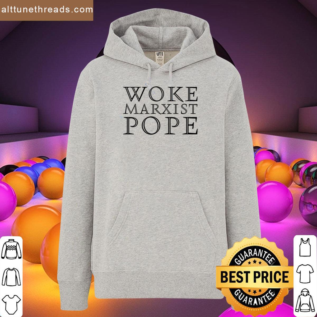 Woke Marxist Pope V3 Black Oversized Shirt