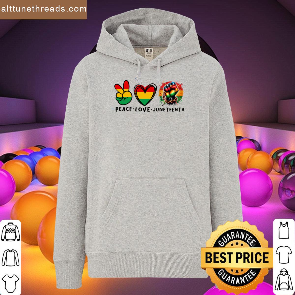 Peace Love Juneteenth Celebration Freedom 1865 Shirt