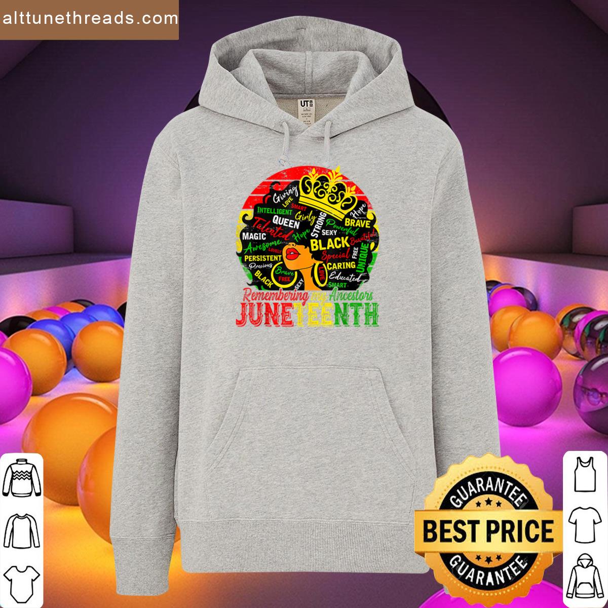 Remembering My Ancestors Junenth Celebrate Black Women Oversized Shirt