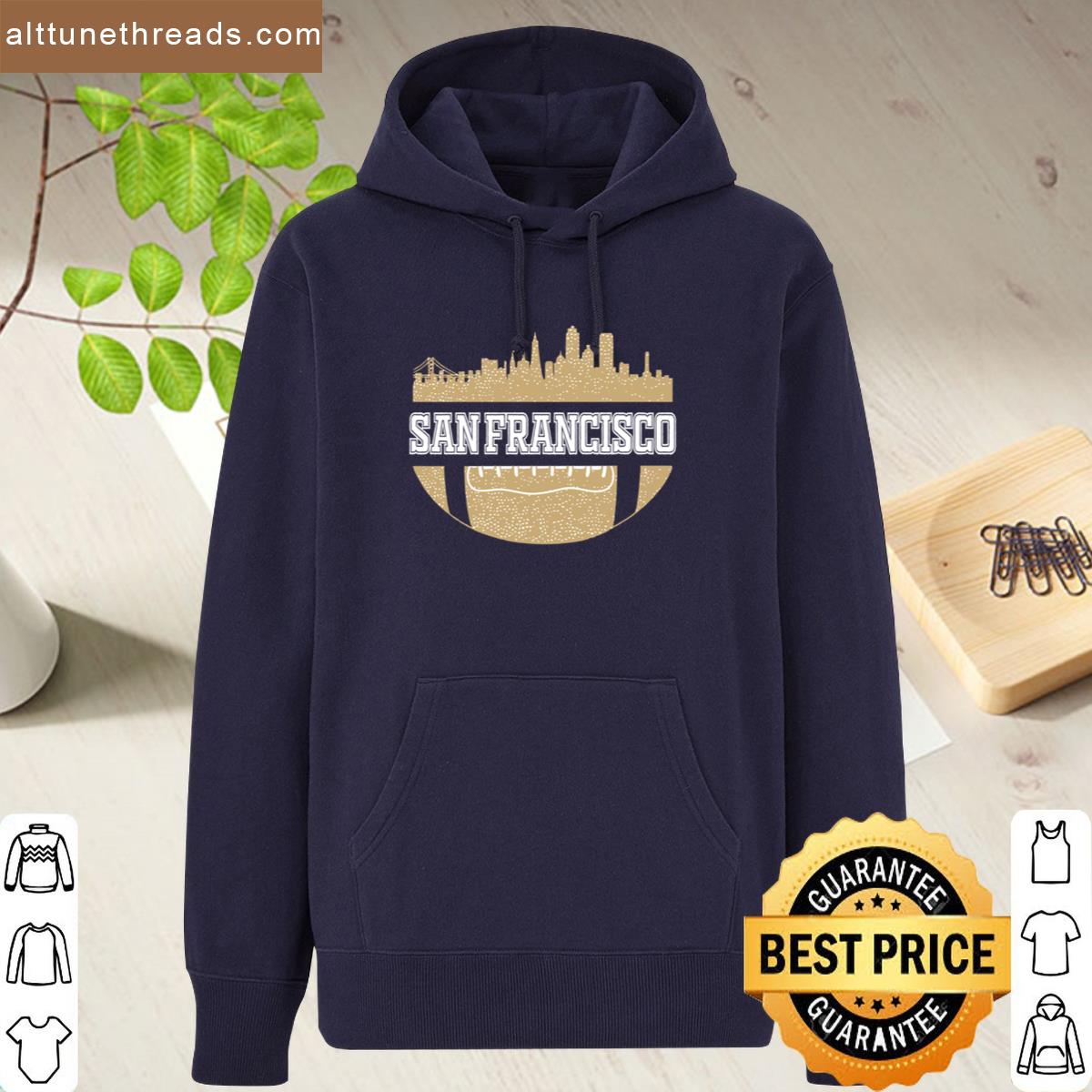 Retro 49ers Football Fan Vintage San Francisco Skyline Shirt