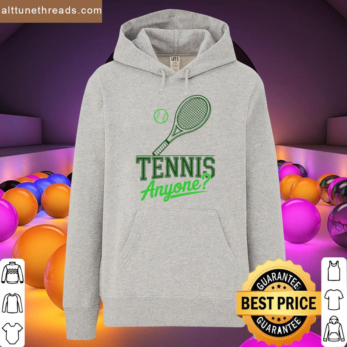 Tennis Anyone Typography Design Shirt
