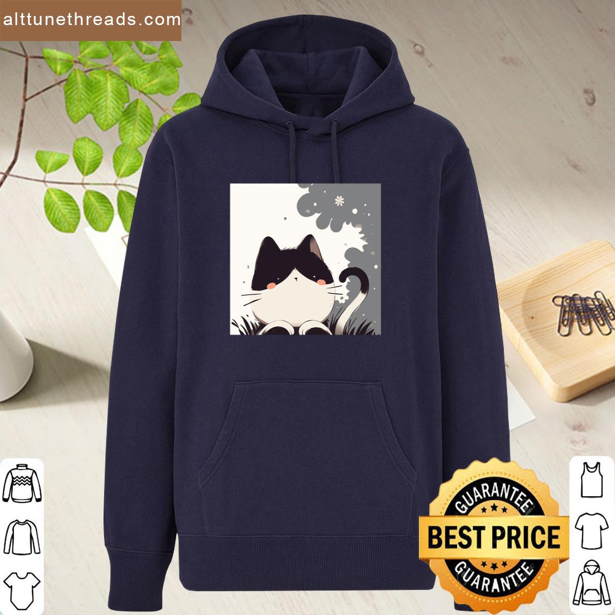 The Expression Of A Kitten Sitting In The Grass And Staring Blankly Premium Shirt