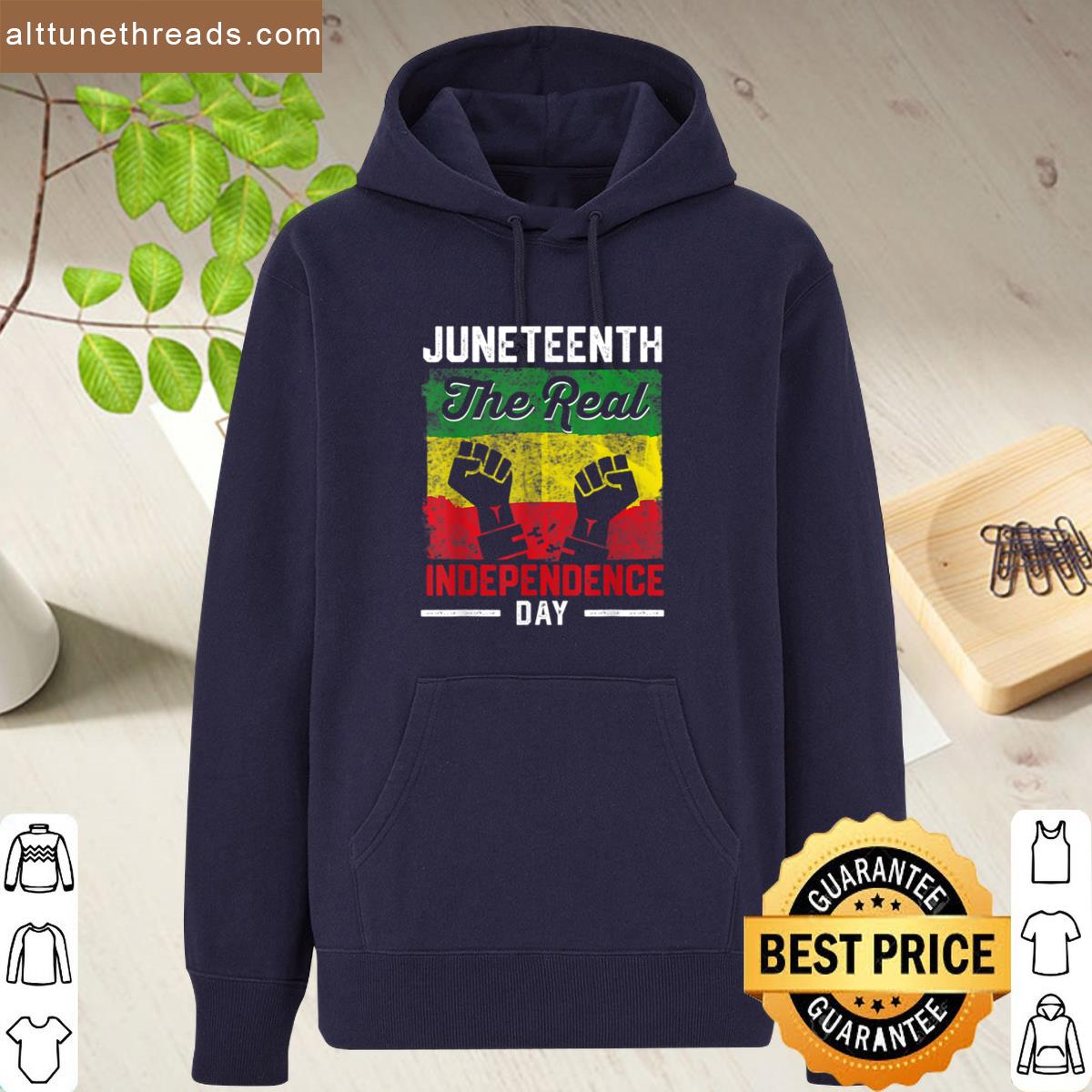 The Real Juneteenth Independence Freedom Day Oversized Shirt