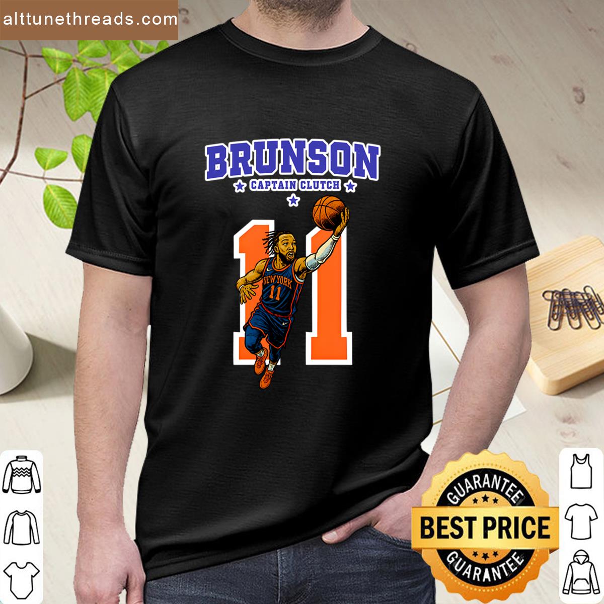 Jalen Brunson Captain Clutch Tri Blend Shirt