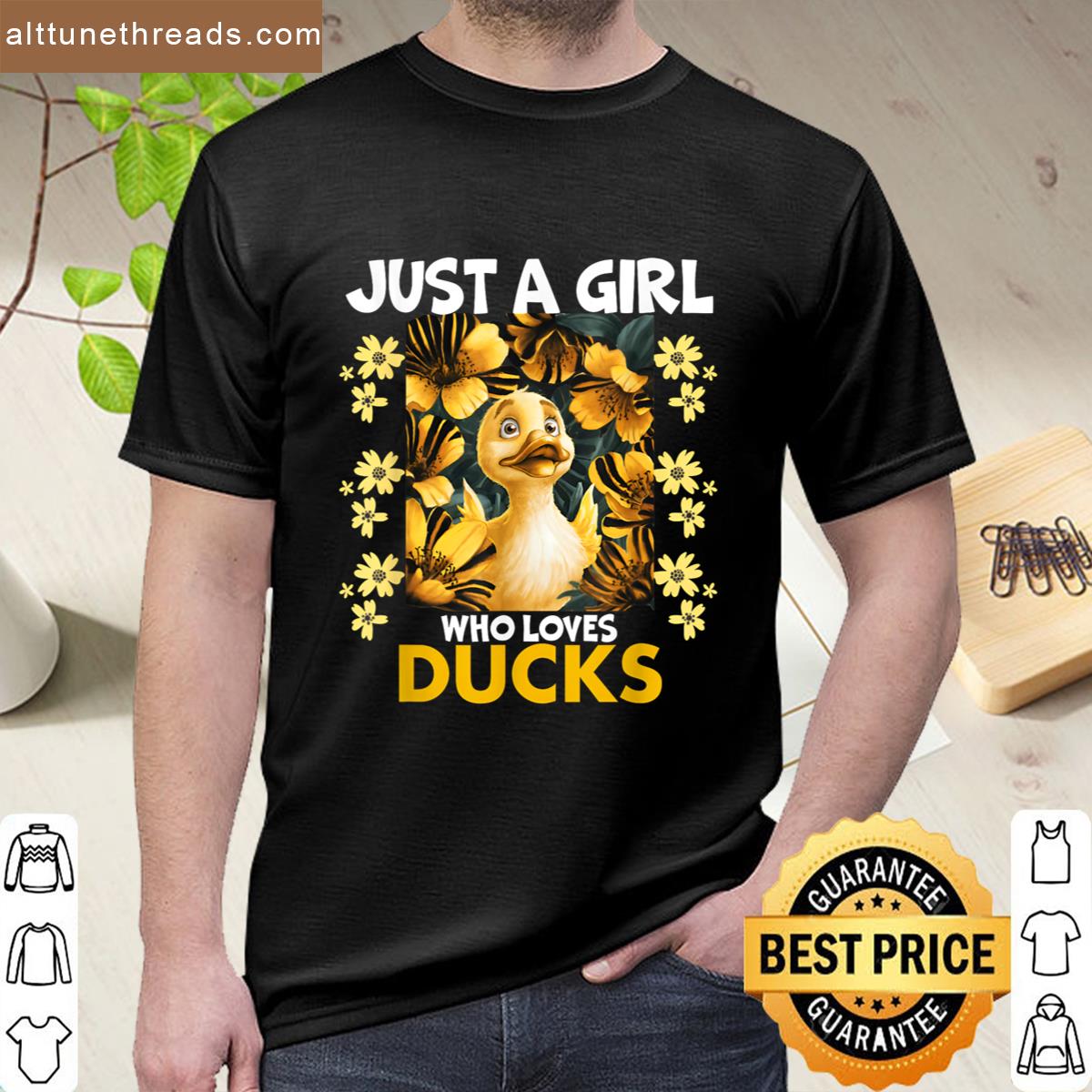 Just A Girl Who Loves Ducks Cute Duck Lover Owner Shirt