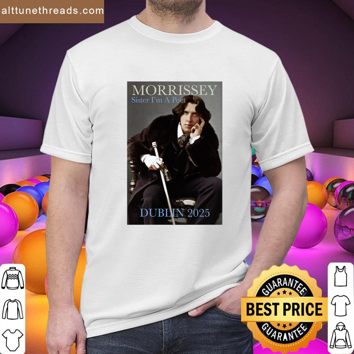 Morrissey Dublin 2025 Oscar Wilde Shirt