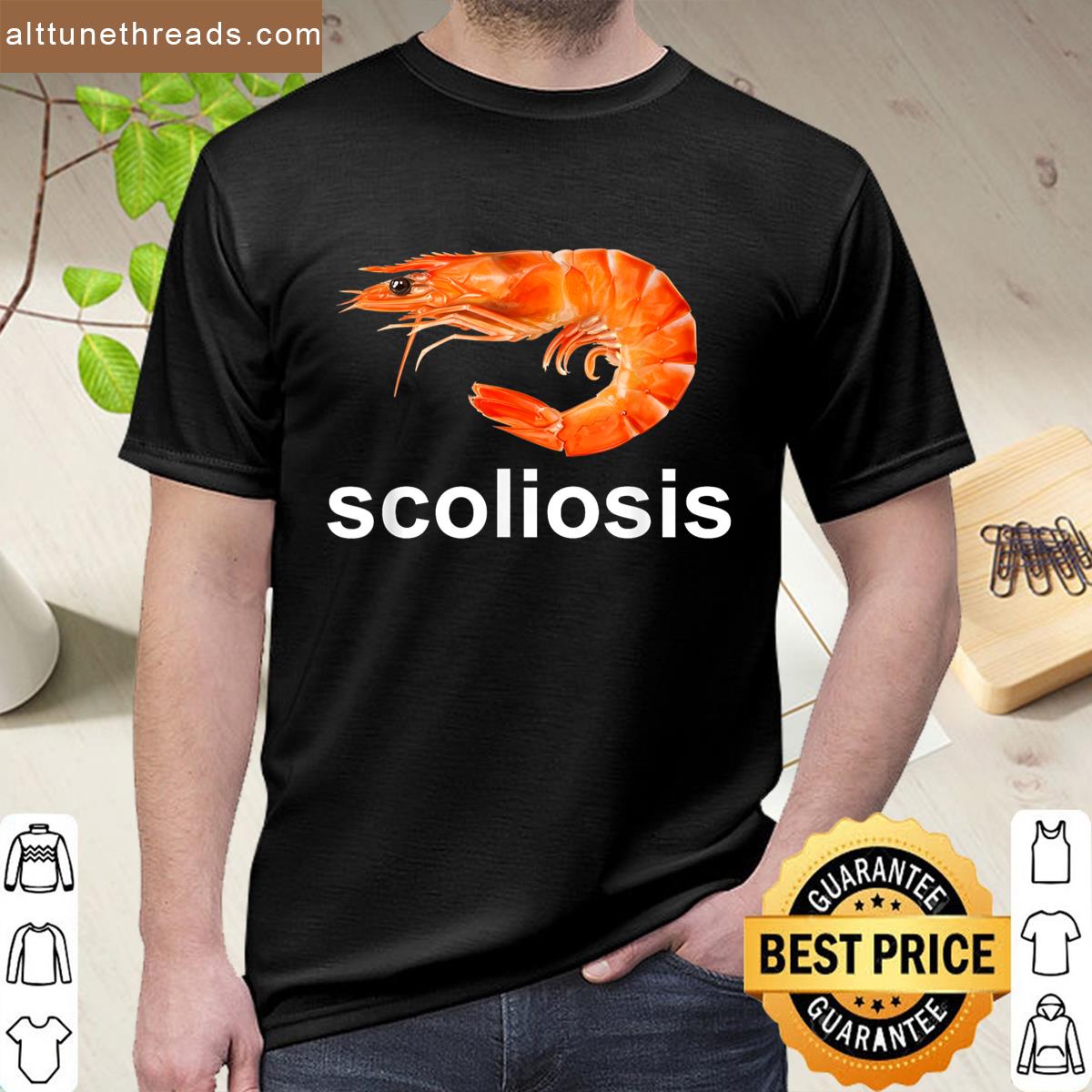 Scoliosis Shrimp Funny Meme Shirt