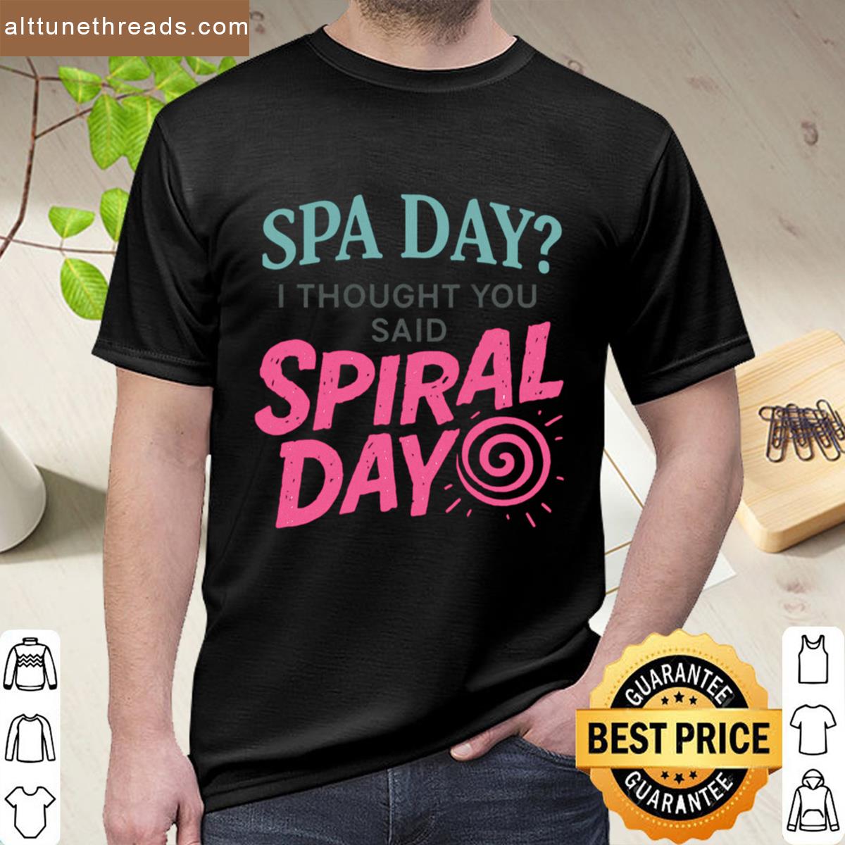 Spiral Day Mental Health Meme Funny Self Care Premium Shirt