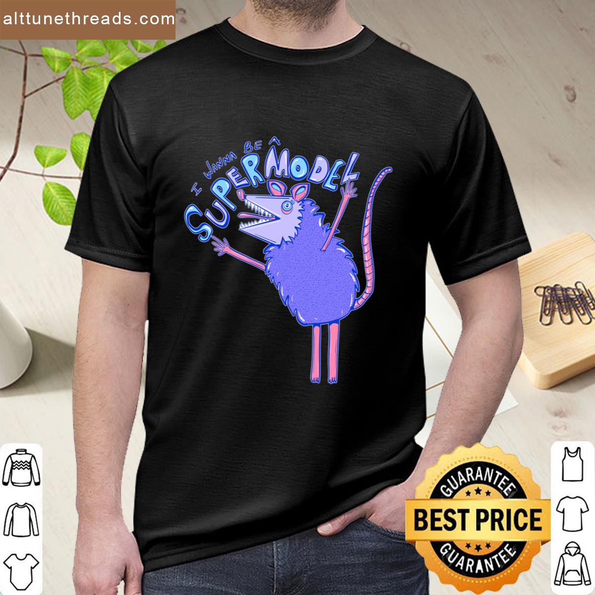 Supermodel Possum Oversized Shirt