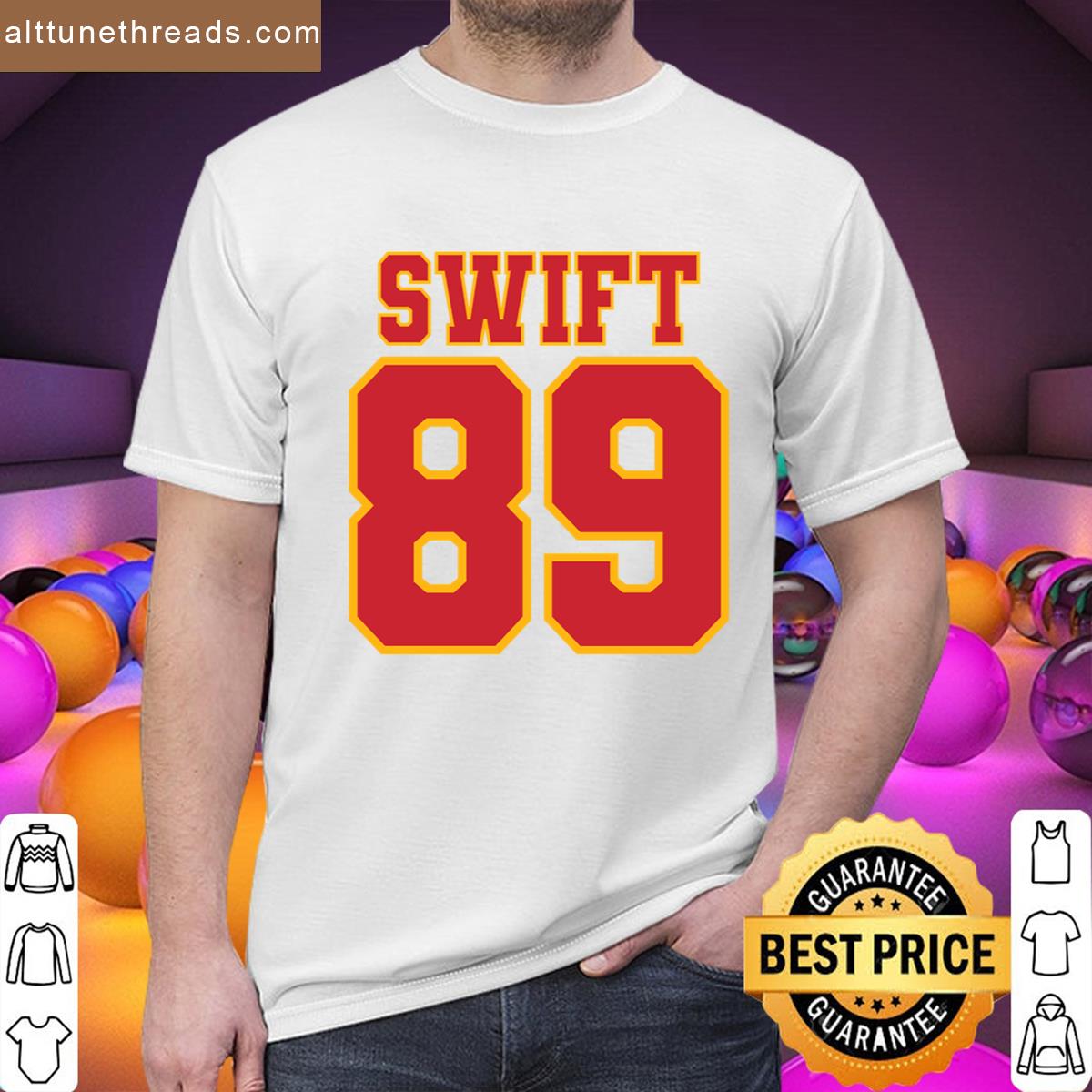 Swift Kelce 89 White Shirt