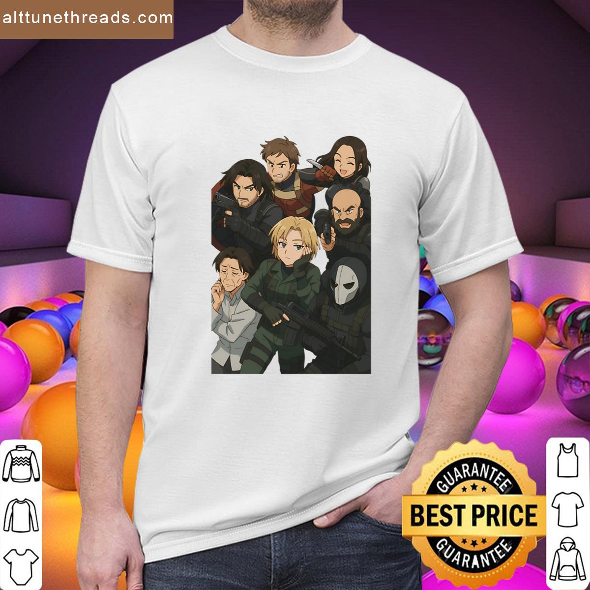 Thunderbolts Anime Strike Team Oversized Shirt