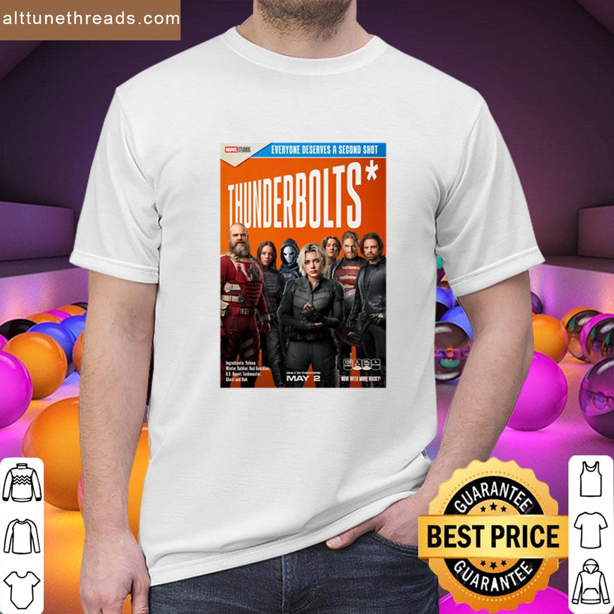 Thunderbolts Cereal Box Shirt